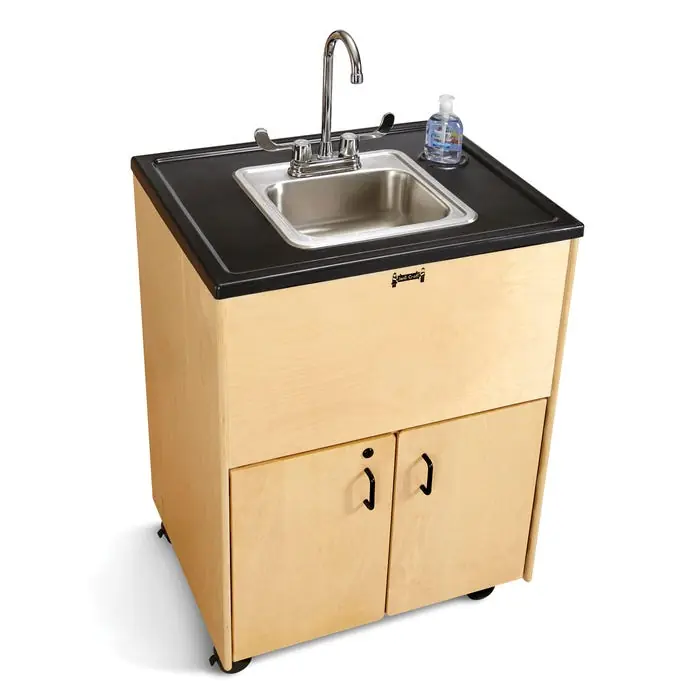 Jonti-Craft Child Height Clean Hands Helper, 38-Inch Counter, Stainless Steel Sink Next Day Delivery